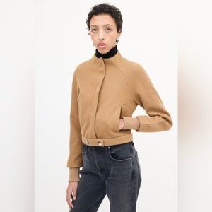 NWT - Jason Wu Camel Mock Neck Coat in size Large